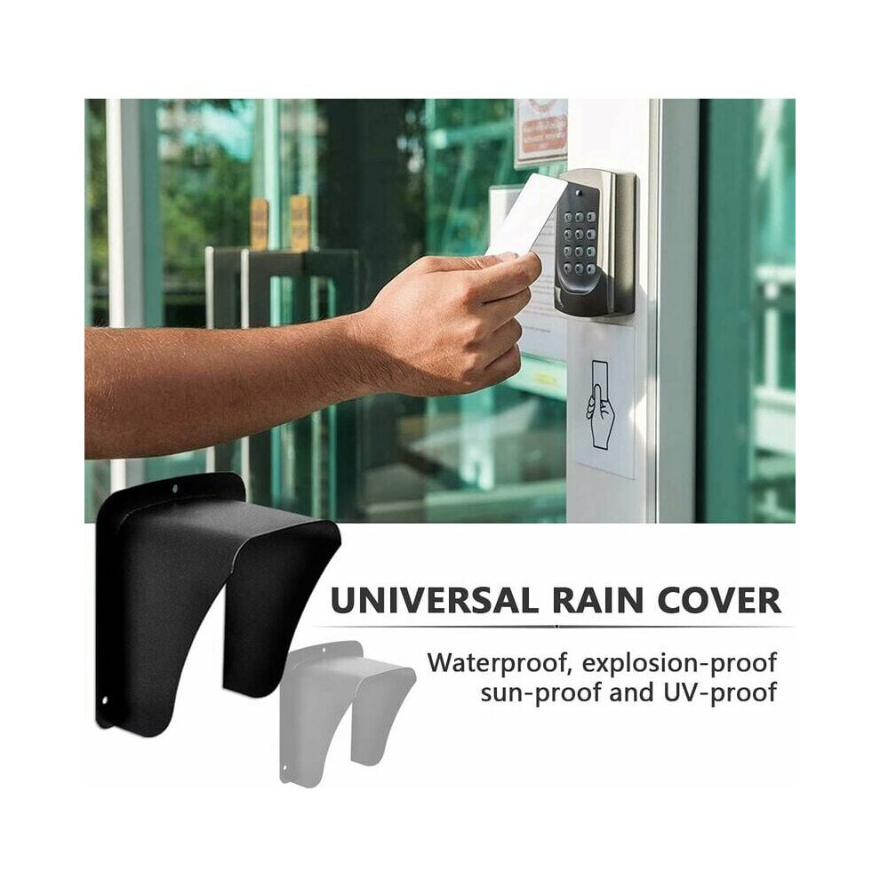 Doorbell Rain Cover, Premium Quality Metal Waterproof Cover For Fingerprint Devices And Access Control Keypads, Outdoor Keypad Shield Protects 9128293498685