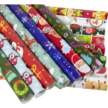 Festliche Geschenkverpackungen für Weihnachtsdekoration, traditionelle Geschenkverpackung in verschiedenen Weihnachtsfarben und umweltfreundlichem