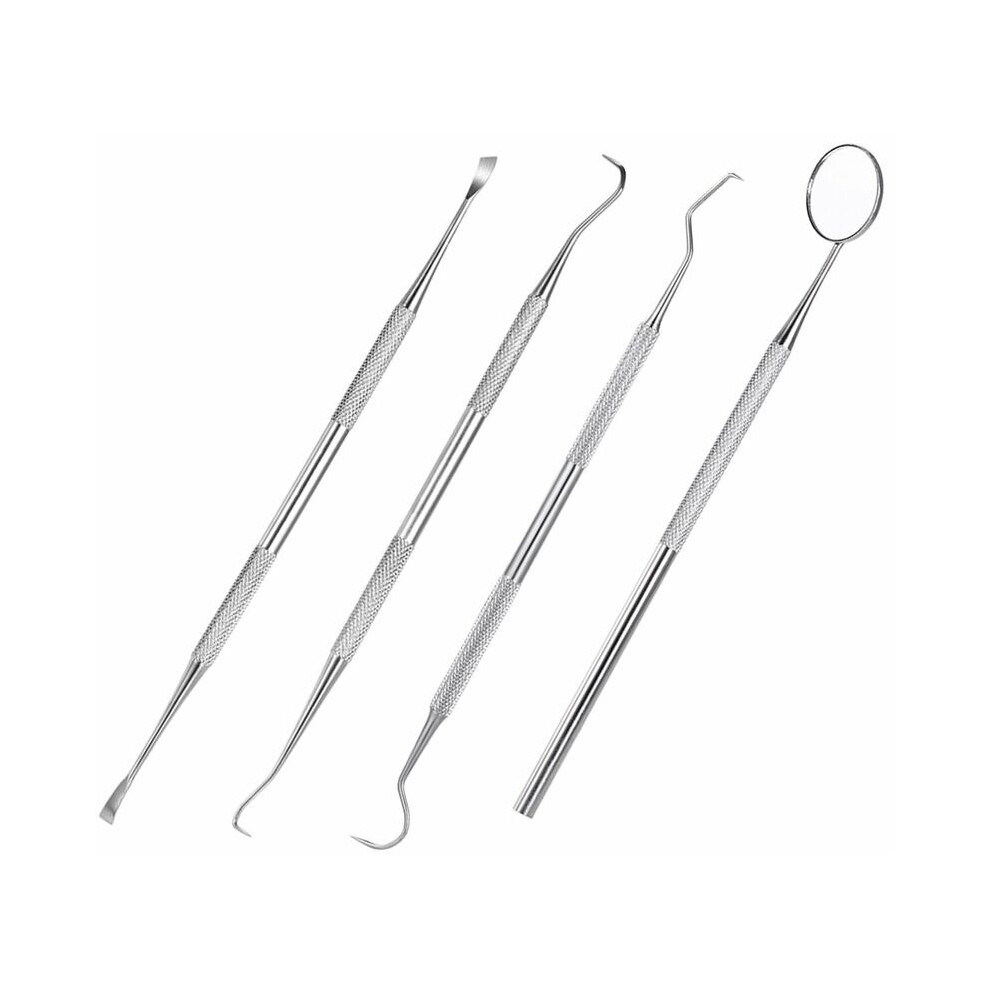 Dental Probe for Oral Care, Teeth Cleaning Tools with Anti-Slip Handle for Professional and Personal Family Use, Includes Tartar Scraper (4PCS)