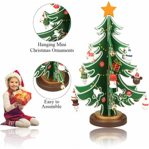 Ημερολόγιο Advent, Διαδραστικά Χριστουγεννιάτικα Διακοσμητικά, Ανθεκτικό Ξύλινο 2