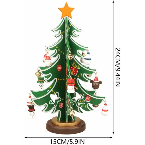 Ημερολόγιο Advent, Διαδραστικά Χριστουγεννιάτικα Διακοσμητικά, Ανθεκτικό Ξύλινο 1
