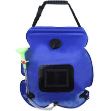 Portable Solar Shower Bag, Heat Absorbing Design, Large Capacity Solar Heating, Easy to Use & Store for Outdoor Adventures, Backpacking, Fishing