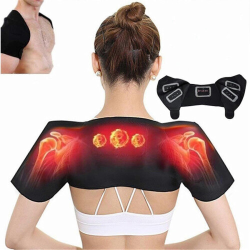 (L) Self Heating Shoulder Pad for Shoulder Pain Relief, Shoulder Support Protector, Self Heating Shoulder Strap Brace Tw