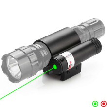 (Red laser) Hunting Laser Flashlight Integrated Sight Tactical Red dot Lazer Flashlight with Battery Red Green Lazer Sight Tactical Sight Tw