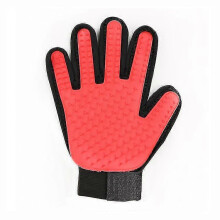 (1 Pair-Red) 1 Pair Pet Grooming Glove Soft Pet Hair Remover Gentle Deshedding Brush Glove Deshedding Tool For Cats Dogs Hair Remover Mitt Tw