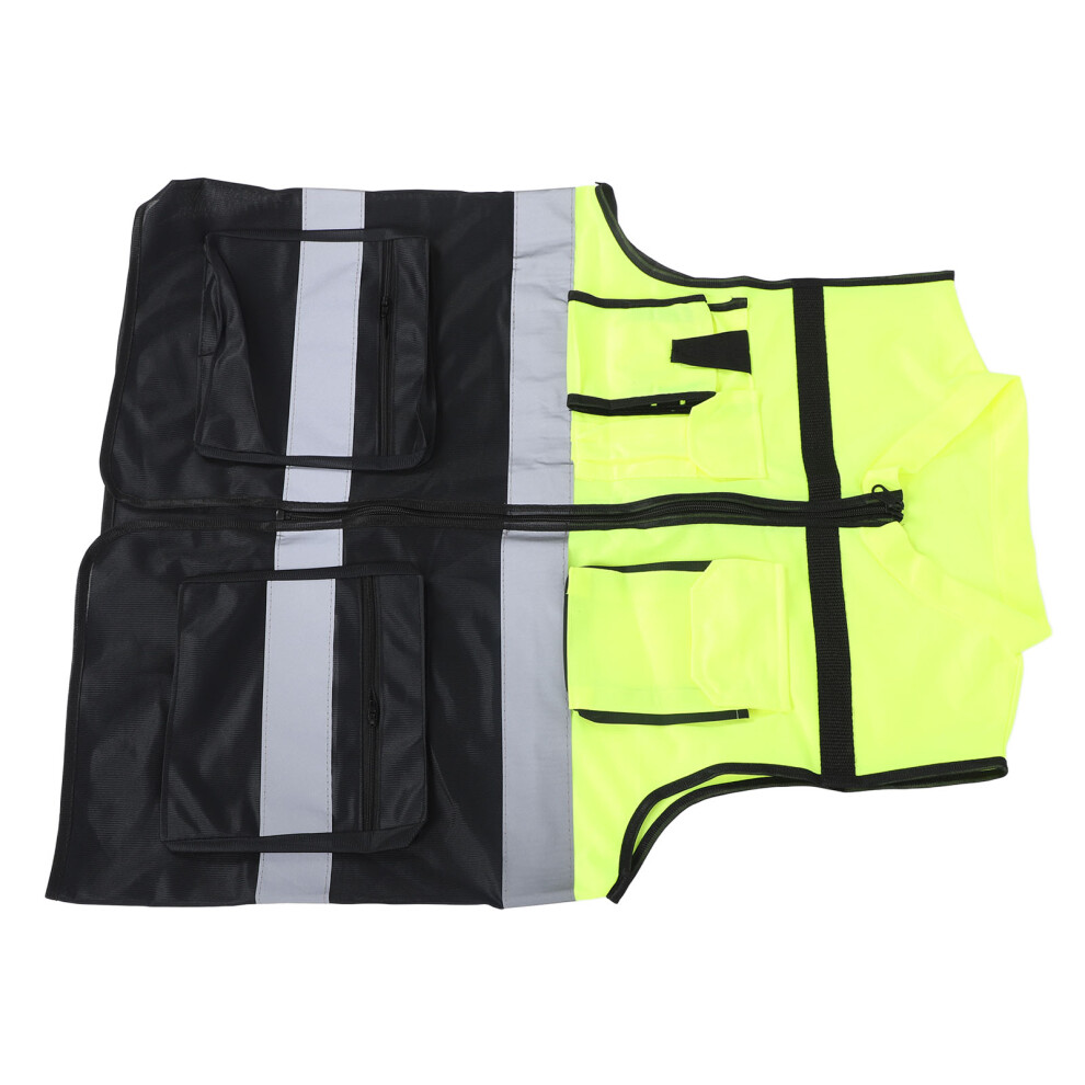 Dual Color Reflective Vest Class 2 High Visibility Xl For Night Work Traffic Guidance 9311369021355