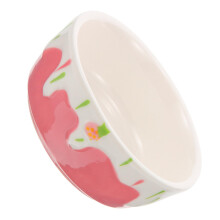 Ceramic Food Bowl For Hamsters And Pets, Deep Pet Feeder, Anti Spill, For Rabbits Guinea Pigs And Hedgehogs 1 Piece