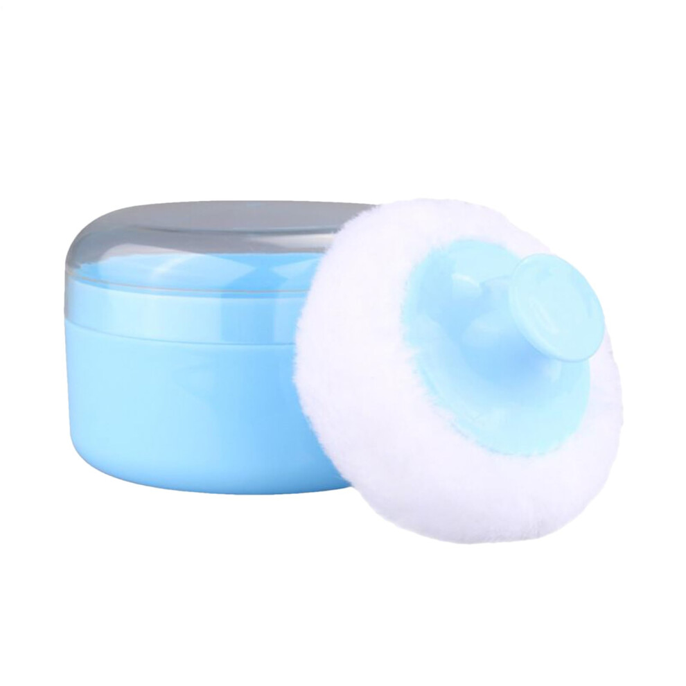Baby Powder Container With Leakproof Airtight Seal, Compact Travel Powder Jar, Blue