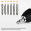(As show, One size) Set of 6 damaged screw extractors 2