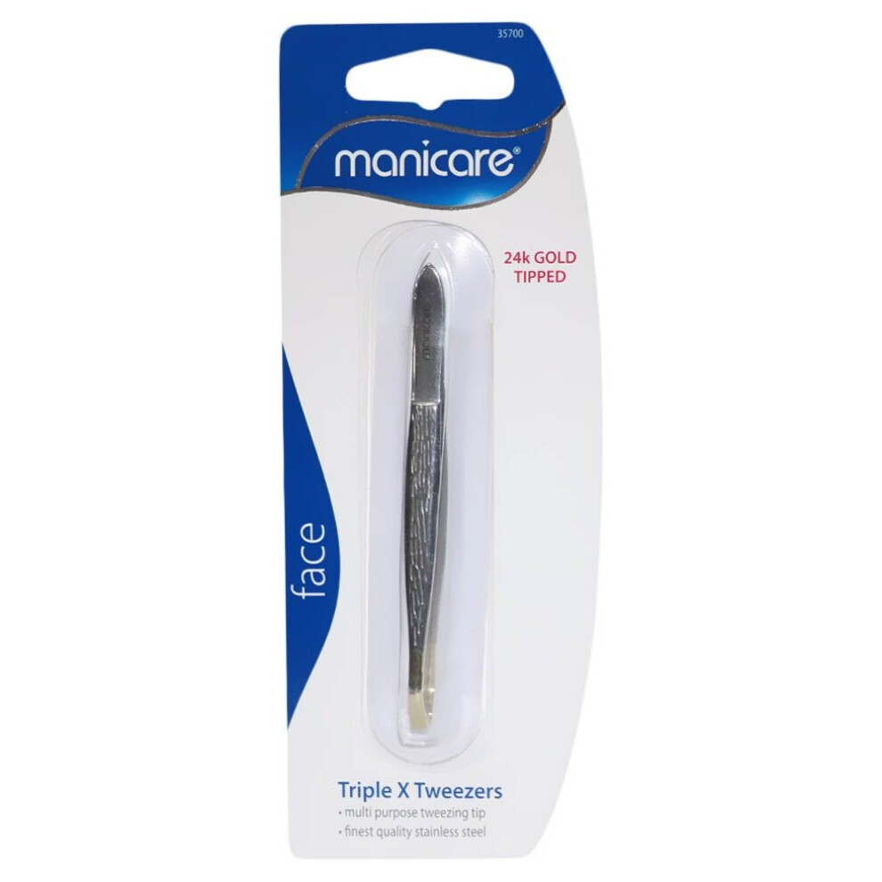 Manicare Triple X Tweezers - Beauty, Tweezers, - Pack of 1'S