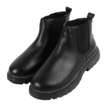 Botín impermeable con forro de piel, cálido y aislante, suela de goma antideslizante, diseño elegante, cierre de doble cremallera para un uso