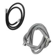 (Grey) 1.5M nylon black/grey water pipe water hose for kitchen pull out mixer faucet spare part Tw