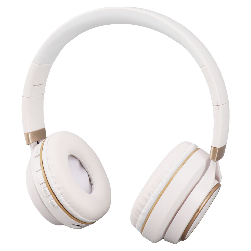 Wireless Bluetooth Headset 5.0 Deep Bass Stereo 200Mah Battery White 9301369021950