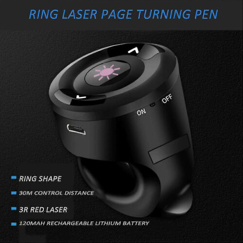2.4ghz Rechargeable Wireless Presenter Finger Ring TW 1