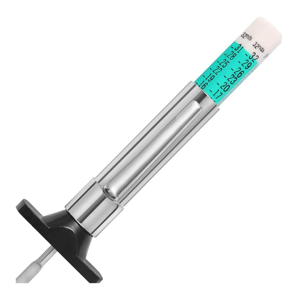 Tire Tread Depth Gauge 025Mm Measurement Range Stainless Steel Automotive Tire Gauge For Car And Truck Color Graphic 9382693647832