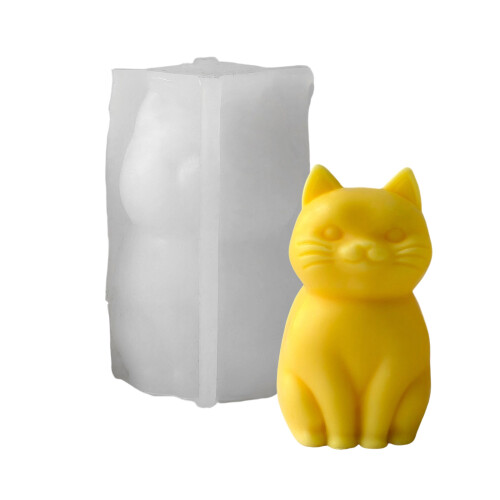 Flexible Candle Making Mold Realistic Cats Shape for DIY