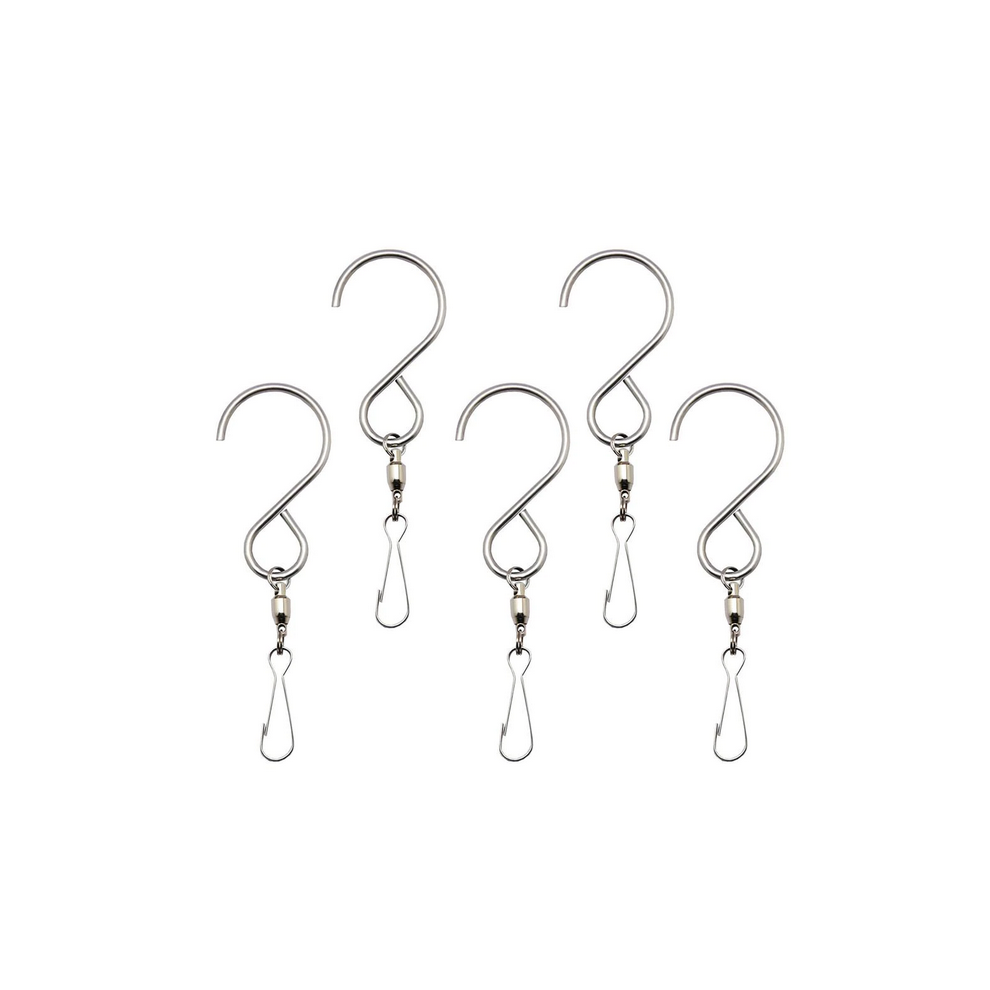 Stainless Steel Rotating Hooks For Multi-Purpose Hanging, Durable Rustproof Clamps With 360 Degree Rotation, Perfect For Bird Feeders And Wind Chime D 9130438403706