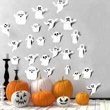 Haunted Haven Creator, Halloween-Geisterwanddeko, 3D-Geisteraufkleber verwandeln Ihre Wände in eine gruselige Galerie, einfache Anbringung für