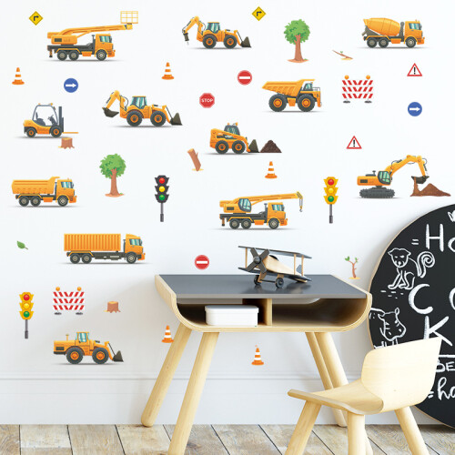 Kids' Creative Playset, Contains Construction Site Excavators With Different Patterns, Multicolor, Encourages Imagination And Creativity In A Safe 1