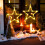 Warm Light Star Christmas Window Lights, 8 Modes LED Twinkle for Indoor Decor, Battery-Powered Hanging Lights with Timer & Memory Function for 4