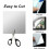Non Glass Safety Mirror Sheets, Square Cuttable for Multipurpose DIY Projects, Space Visual Expansion by Reflective Effect, 10 Pieces, Silver, 30 x 4