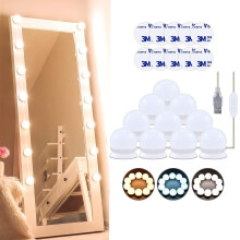 Hollywood Style Mirror, Fast & Easy Installation, Decorative for Celebrations, Travel Companion for Quick Touch-Ups, Brighten Your Day