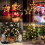 Warm Light Star Christmas Window Lights, 8 Modes LED Twinkle for Indoor Decor, Battery-Powered Hanging Lights with Timer & Memory Function for 5