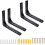 Heavy Duty Wall Mount Triangle Shelf Support, High-Quality Cold-Rolled Steel Decorative Joint Angle Bracket for Versatile Applications, Black 4Pcs 1
