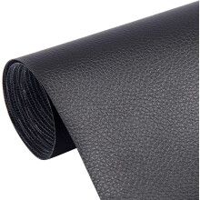 Selbstklebendes Lederreparaturset, nahtlose Premium-Reparaturlösung für die Möbelrestaurierung, schwarze Kunstlederplatten, 5-teilig für mehrere