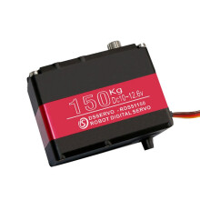 150KG 12V RDS51150 Double-Shaft Digital Metal Robotic Servo with U Mounting Bracket Waterproof 180 Degree