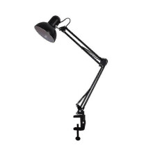 (Black) LED Eye Protection Table Lamp Long Arm Folding Clip Lamp Learning Nail Art Light Tw