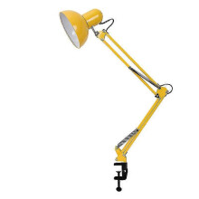 (Yellow) LED Eye Protection Table Lamp Long Arm Folding Clip Lamp Learning Nail Art Light Tw