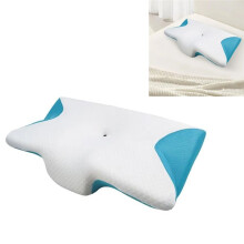 Foam Neck Pillow Ergonomic Adjustable Foam Neck Pillow Contour Odorless Sleep Pillow for Bed Pillow