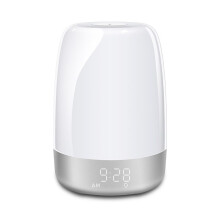Touch Wake Night Light with Sunrise Simulation Alarm Clock Dimmable Warm White LED RGB Bedside Lamp Ambient