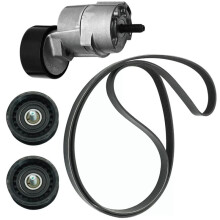 1Set Belt Tensioner & Idler Pulley V-Ribbed Belt Kit for 2.0 2.4 L4 06-15 25281-25000 25212-2G760 2528725110