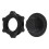 4Pcs White/Black Nut Floor Fan Base Fixing Nut ABS Texture Base Fasteners Suitable for Home and Office Use 4