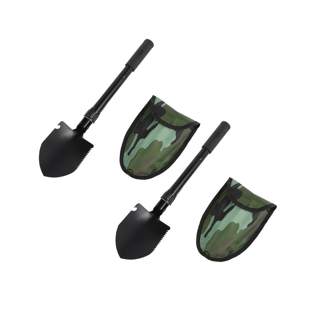 Folding Engineers Shovel, Easy to Carry, Emergency Rescue, Outdoor Adventure Engineers Shovel Camouflage Storage Bag