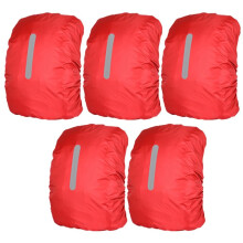 Backpack Rain Cover Outdoor Mountaineering Backpack Waterproof Cover Schoolbag Rain Cover Dust Cover Red