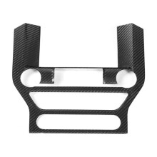 1 Panneau de Protection pour Console Centrale Intérieure de Voiture en Fibre de Carbone pour Mustang les Modèles 2014-18