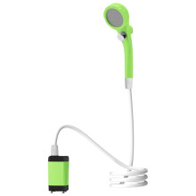 Shower Electric Shower Charging Bathing Artifact Shower Suit Simple Camping Water Pump Green