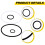 0009608084 Hydraulic High Pressure Filter Seal Seal Kit for  Forklift E14 E16 E18 E20 6