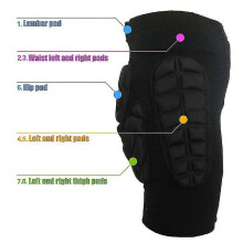 (2XS) Hip Butt Protection Shorts Eva Paded Guard Short Pants For Ski Outdoor Ice Skating Snowboard Tw