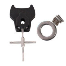 Reel Bearing Remover Tool Spool Bearing Pin Remover Easy to Use Aluminum Alloy Spool Dismantling Fishing Device Black