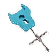 Reel Bearing Remover Tool Spool Bearing Pin Remover Easy to Use Aluminum Alloy Spool Dismantling Fishing Device