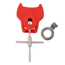 Reel Bearing Remover Tool Spool Bearing Pin Remover Easy to Use Aluminum Alloy Spool Dismantling Fishing Device Red