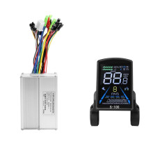 S-100 Electric Bike LCD Display Dashboard SM5+2PIN+20A 36V/48V Sine Wave Controller for Mountain Bike Modification Kit