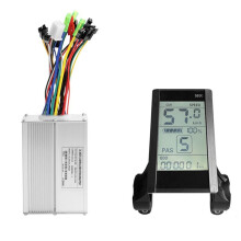 S830 Electric Bike LCD Display Dashboard SM5+2PIN+20A 36V/48V Sine Wave Controller for Mountain Bike Modification Kit