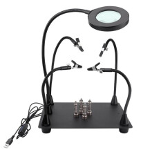 USB Magnet Welding Holder the Third Hand Helping Hands Soldering Station for Electronic Repair Soldering Fixture