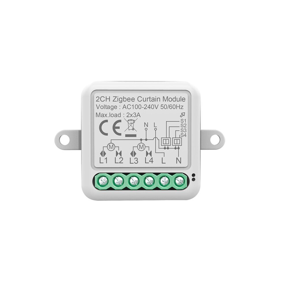 Tuya Zigbee Curtain Module 2Ch Intelligent Circuit Breaker Support App Remote Control For Curtain 6134218586859