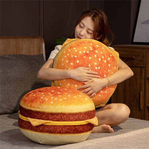 Simulation Hamburger Plush Pillow Cushion Children'S Bedroom School Classroom Sofa Sofa Decoration 2